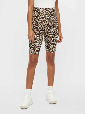 Skinny Pantaloni 'Annie' di MAMALICIOUS in marrone