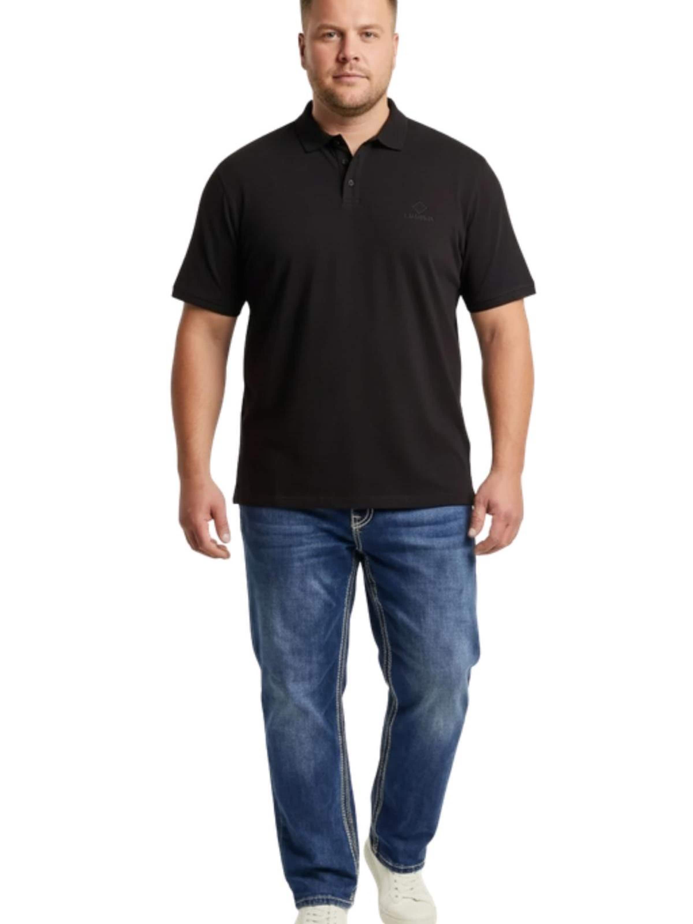 Lavecchia Shirt 'LV-1000 Übergrößen'‌‌‌‌‌‌‌ in Schwarz