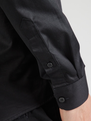 JACK & JONES - Slim Fit Camisa 'Cardiff' em preto