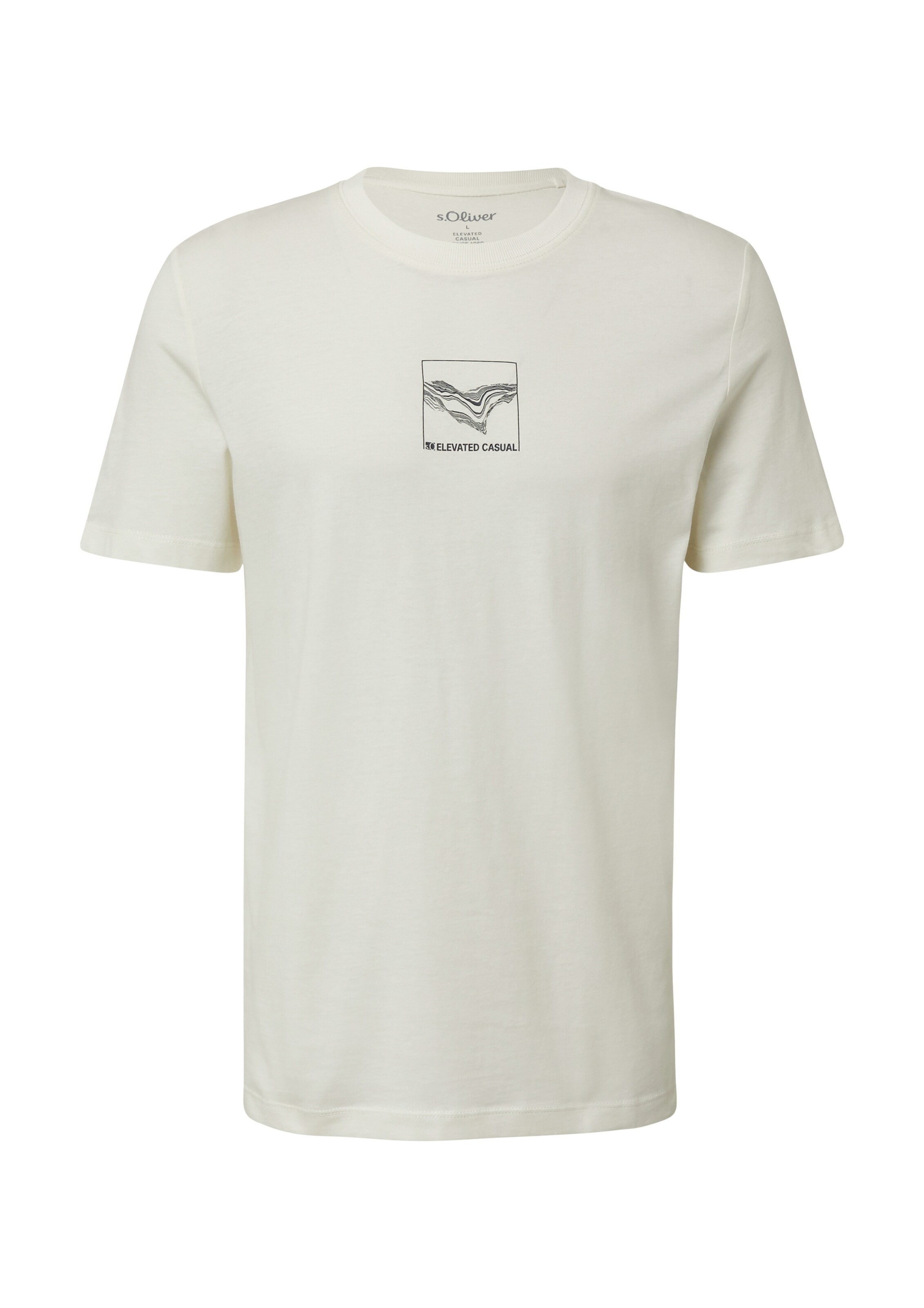 s.Oliver Μπλουζάκι σε λευκό: μπροστά