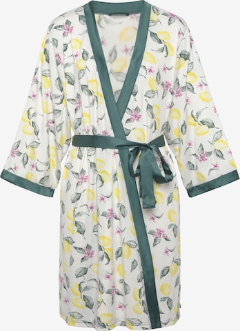 LASCANA Dressing Gown 'Summer Fruits' in Yellow: front