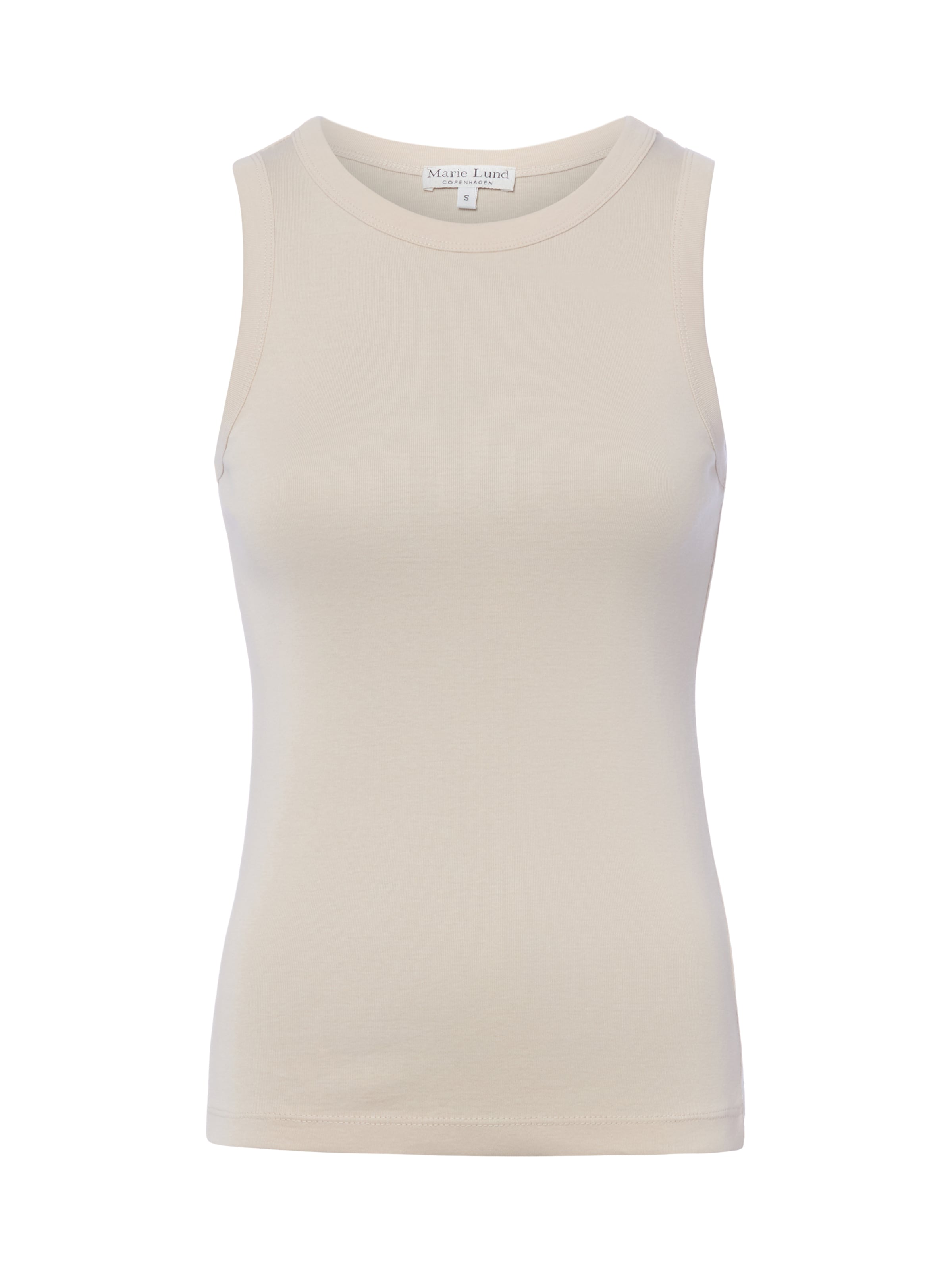 Marie Lund Tanktop in Beige: Vorderseite