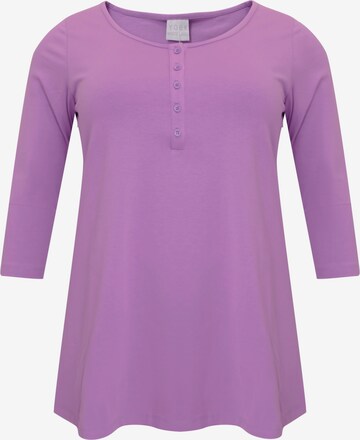 Yoek Shirt in Lila: voorkant