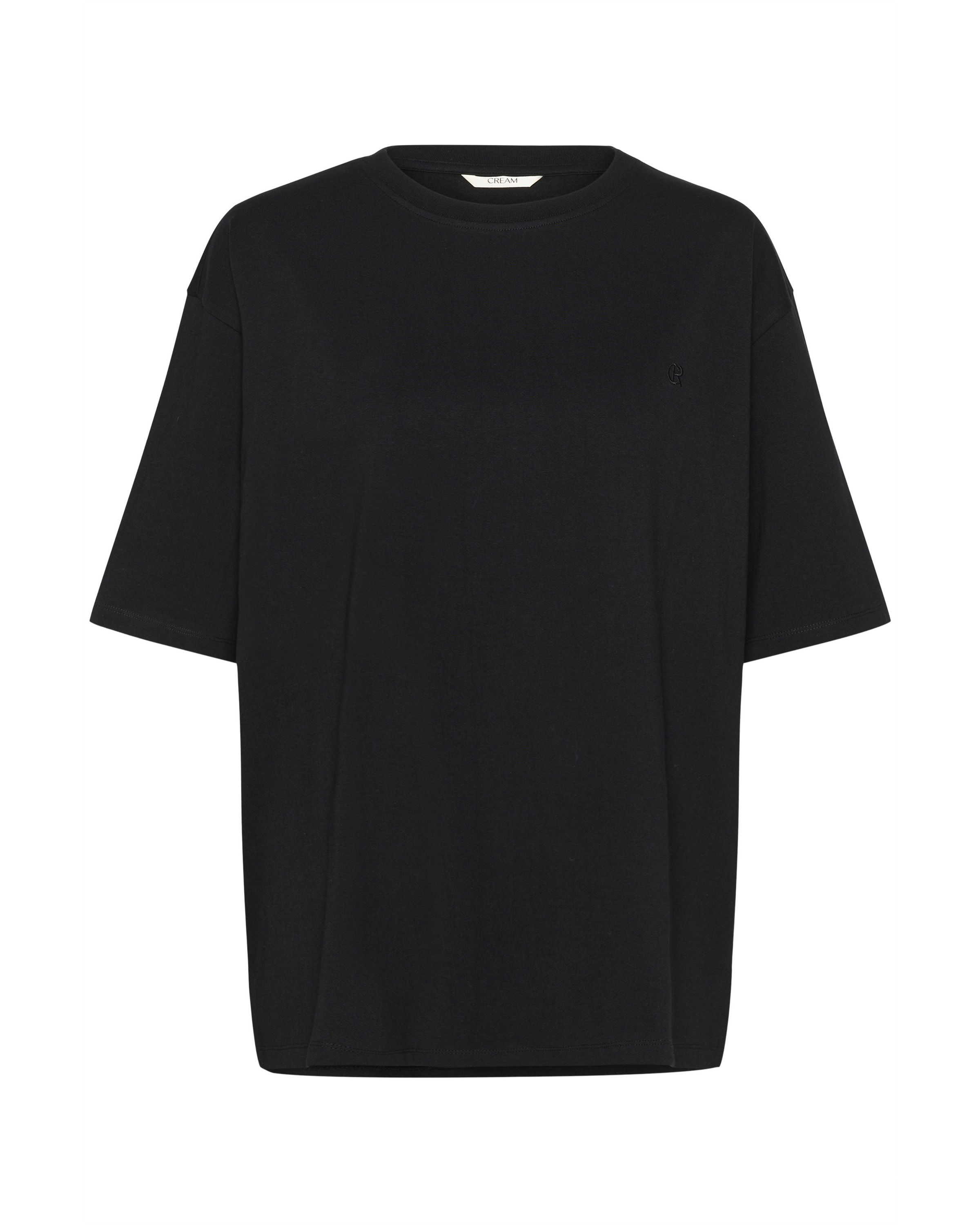 Cream Shirt 'Okina' in Black: front