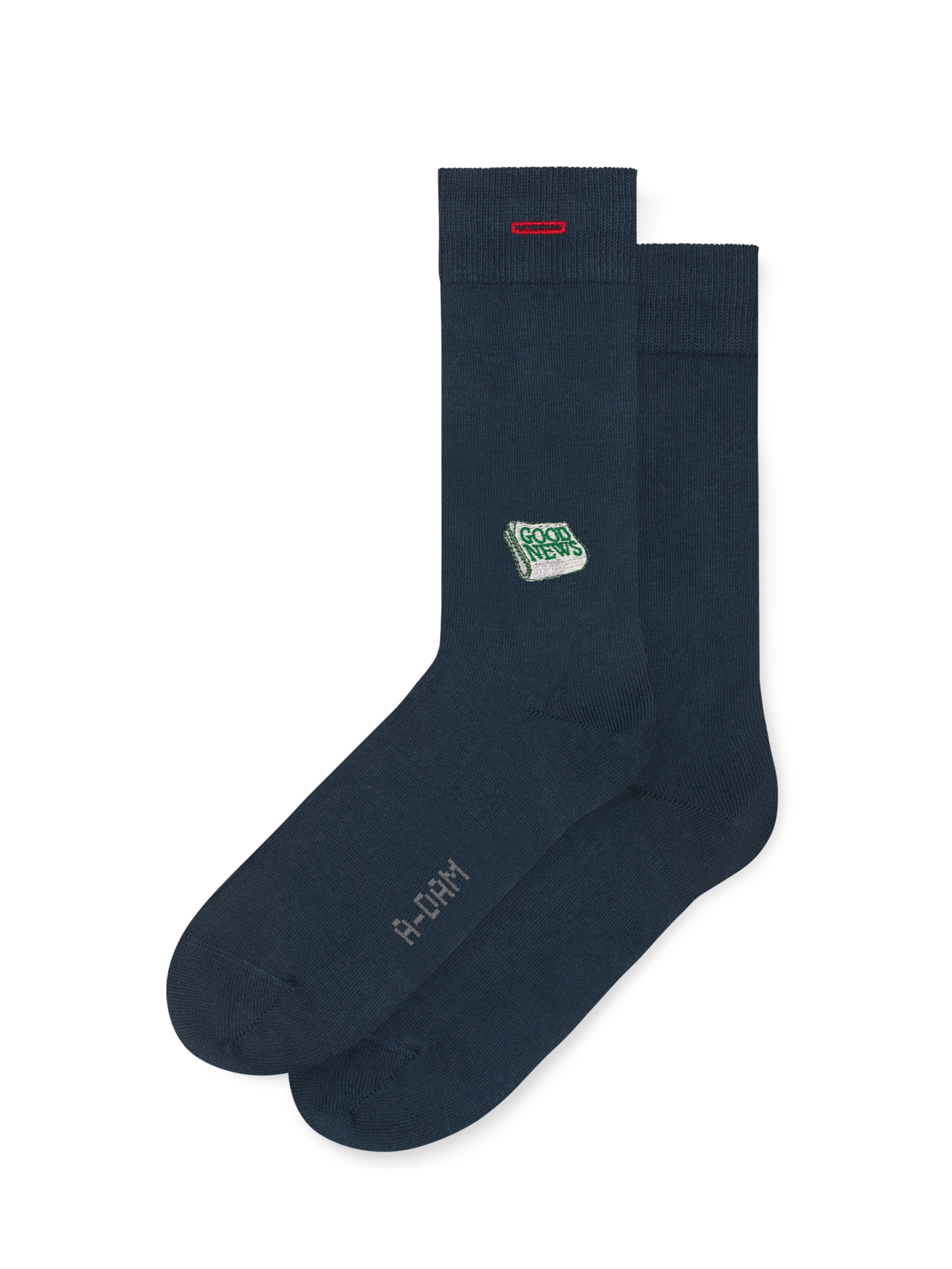 A-dam Socks 'Good News' in Blue: front