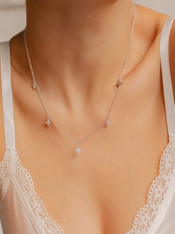 Hey Happiness Necklace 'Floret' in Silver: front