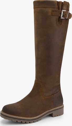 Bottes 'Daneborg Wax' Travelin en marron : devant