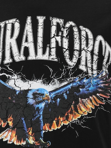 Maglietta 'JOREAGLEROCK GALLERY' di JACK & JONES in nero