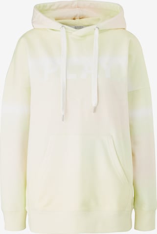 Sweat-shirt QS en jaune : devant