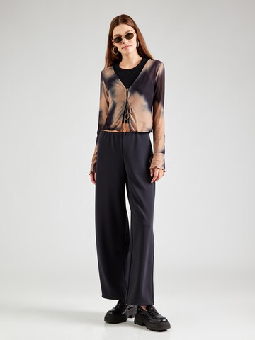 VERO MODA Wide Leg Hose in Schwarz