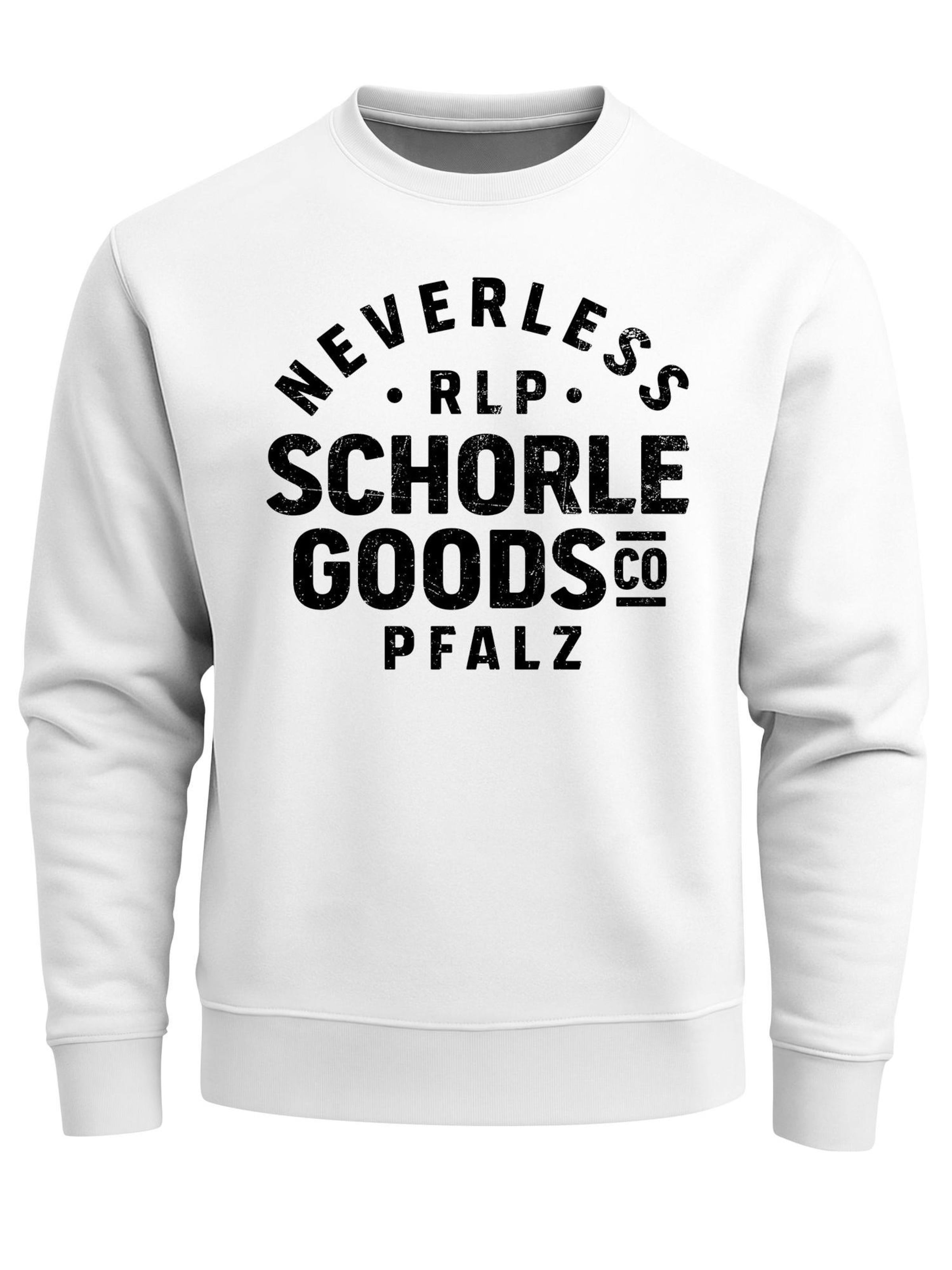 Neverless Sweatshirt 'Schorle' in White: front