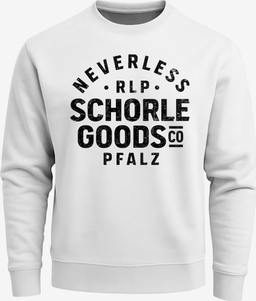 Neverless Sweatshirt 'Schorle' in Weiß: Vorderseite