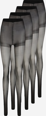 Urban Classics Fine Tights in Black: front