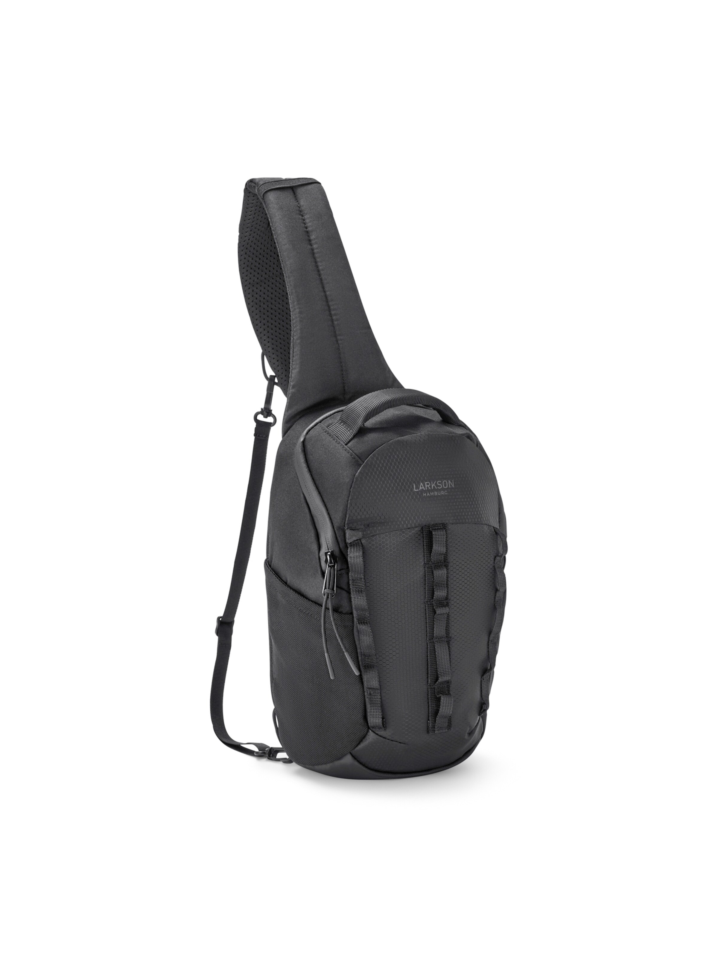 LARKSON Axelremsväska 'Klint Sling' i svart: sida