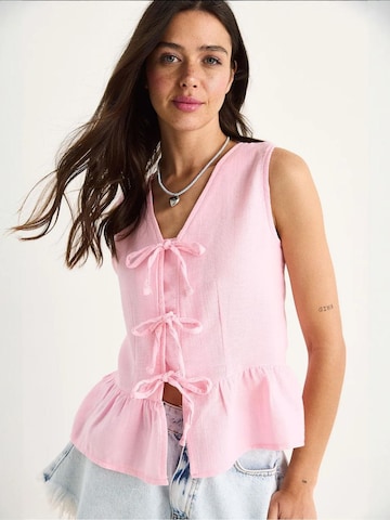 Camicia da donna di Bianco Lucci in rosa
