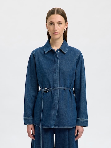 SELECTED Blouse 'SLFSELMA-NOA' in Blue: front