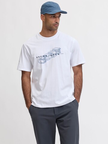 T-Shirt JACK & JONES en blanc : devant