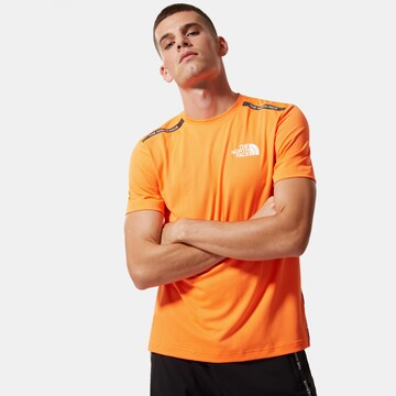 T-Shirt fonctionnel THE NORTH FACE en orange : devant