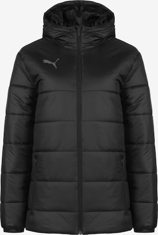 PUMA Athletic Jacket 'TeamLiga' in Black: front