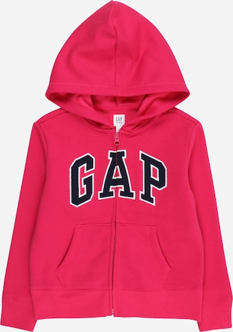 Veste de survêtement GAP en rose : devant