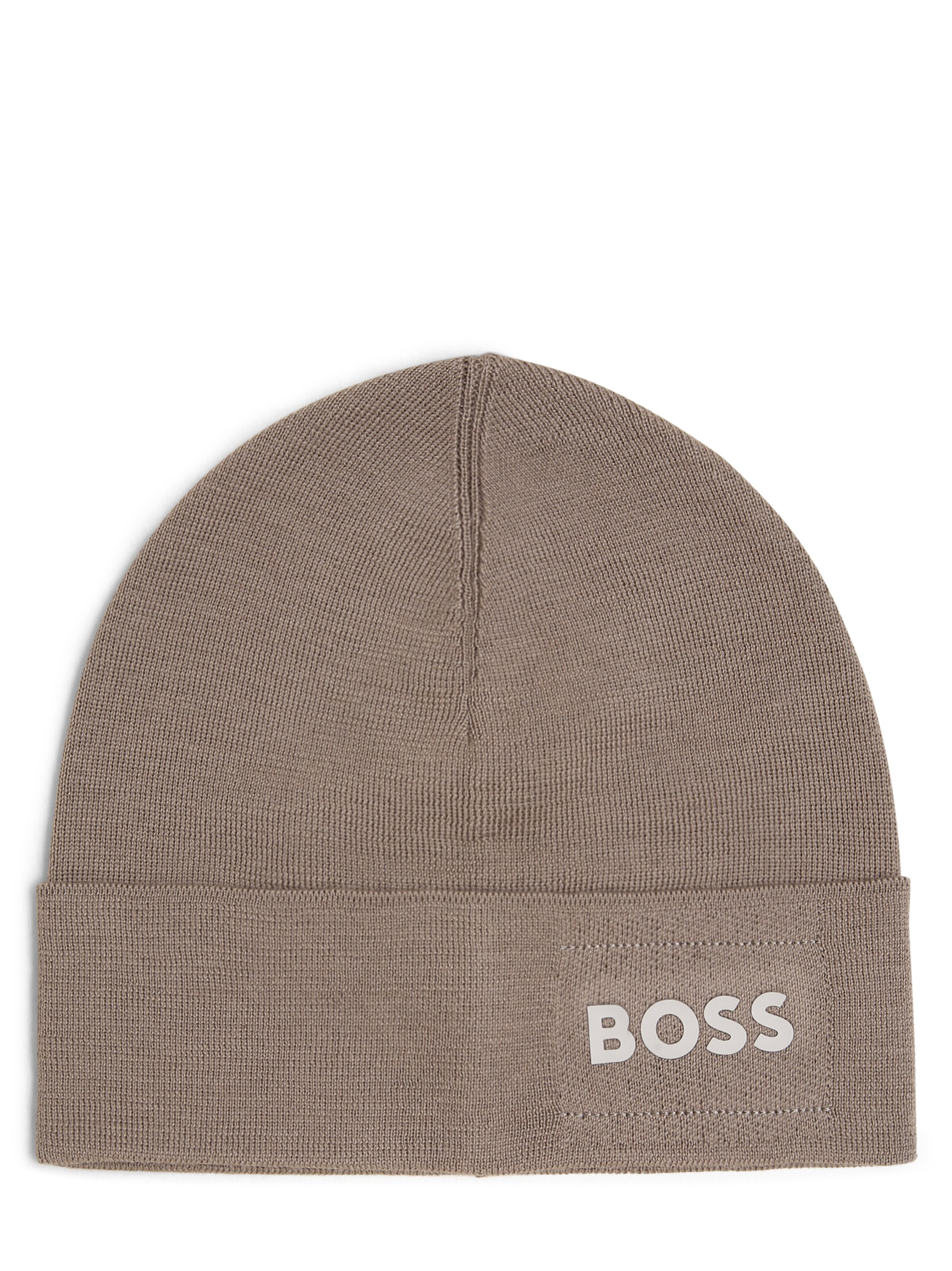 BOSS Beanie 'Aride' in Beige: front