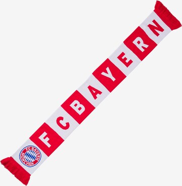 FC BAYERN MÜNCHEN Sports Scarf 'Mia san mia' in Red: front