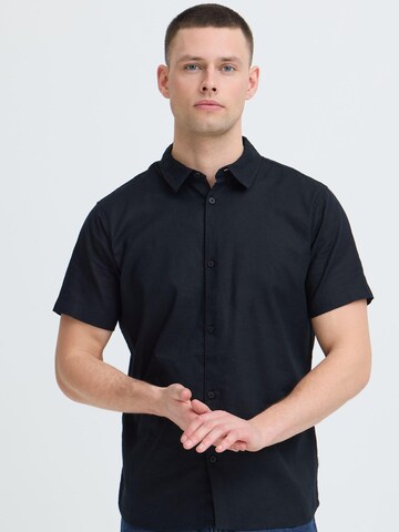 INDICODE JEANS Regular fit Button Up Shirt ' IDMonk ' in Black: front