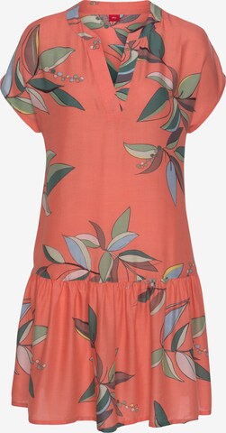 s.Oliver Shirt Dress in Orange: front