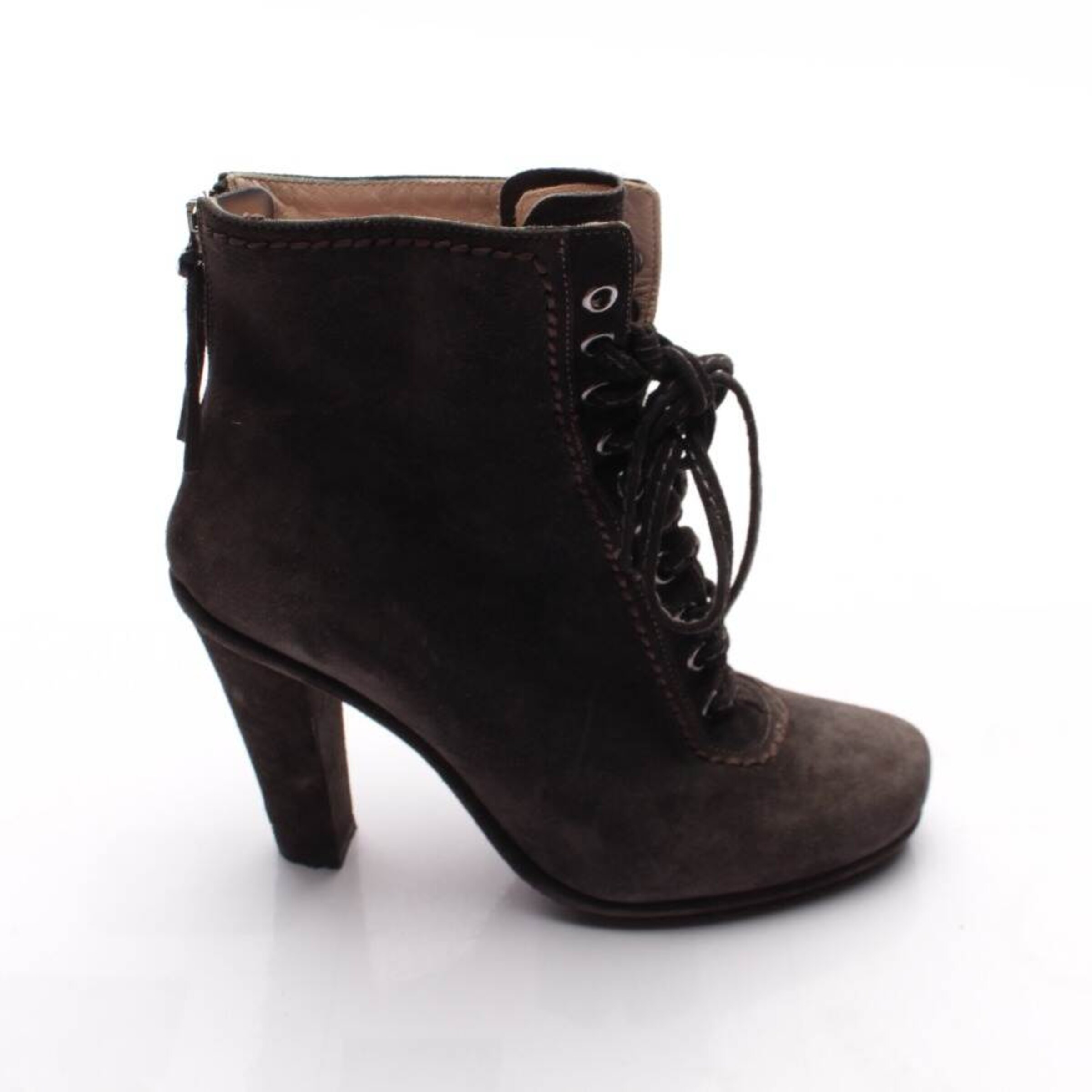 Miu Miu Stiefeletten in 37 in dunkelgrau, Produktansicht