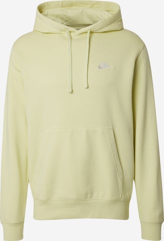Nike Sportswear Суичър 'Club Fleece' в жълто: отпред