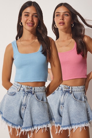 Happiness İstanbul Top in Blue: front