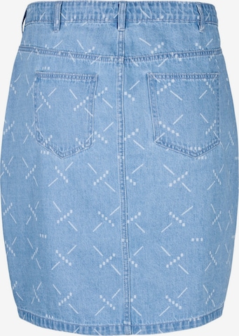 Zizzi Skirt 'JEVELYN' in Blue