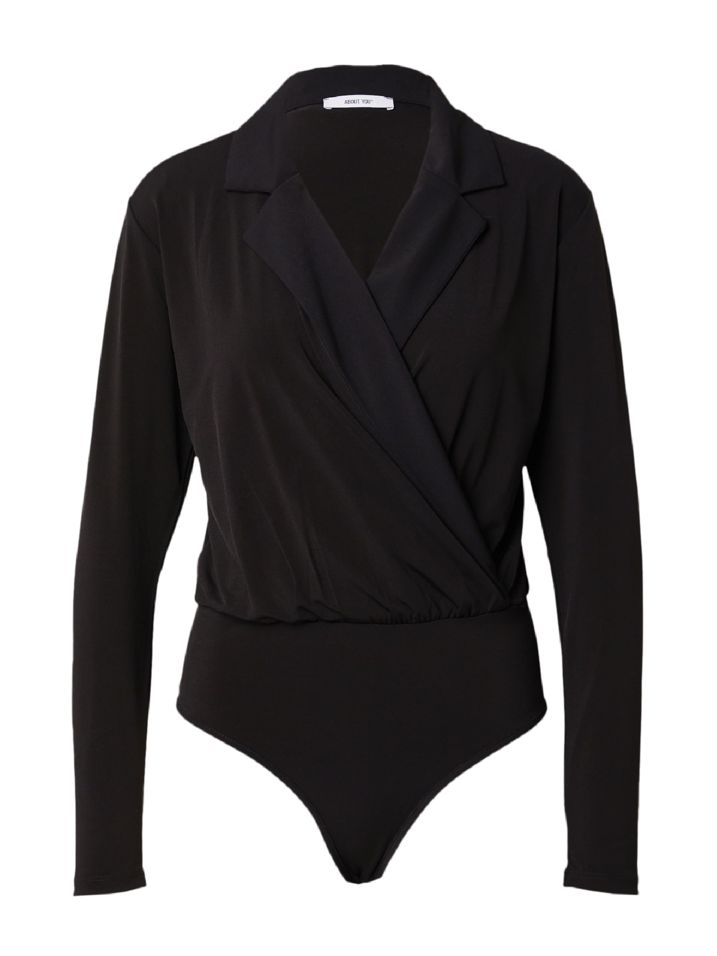 ABOUT YOU Κορμάκι-μπλούζα 'Charlie' σε μαύρο: μπροστά