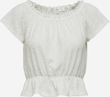 ONLY - Blusa en blanco: frente