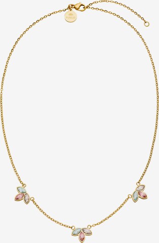 PURELEI Ketting 'Flowery' in Goud: voorkant