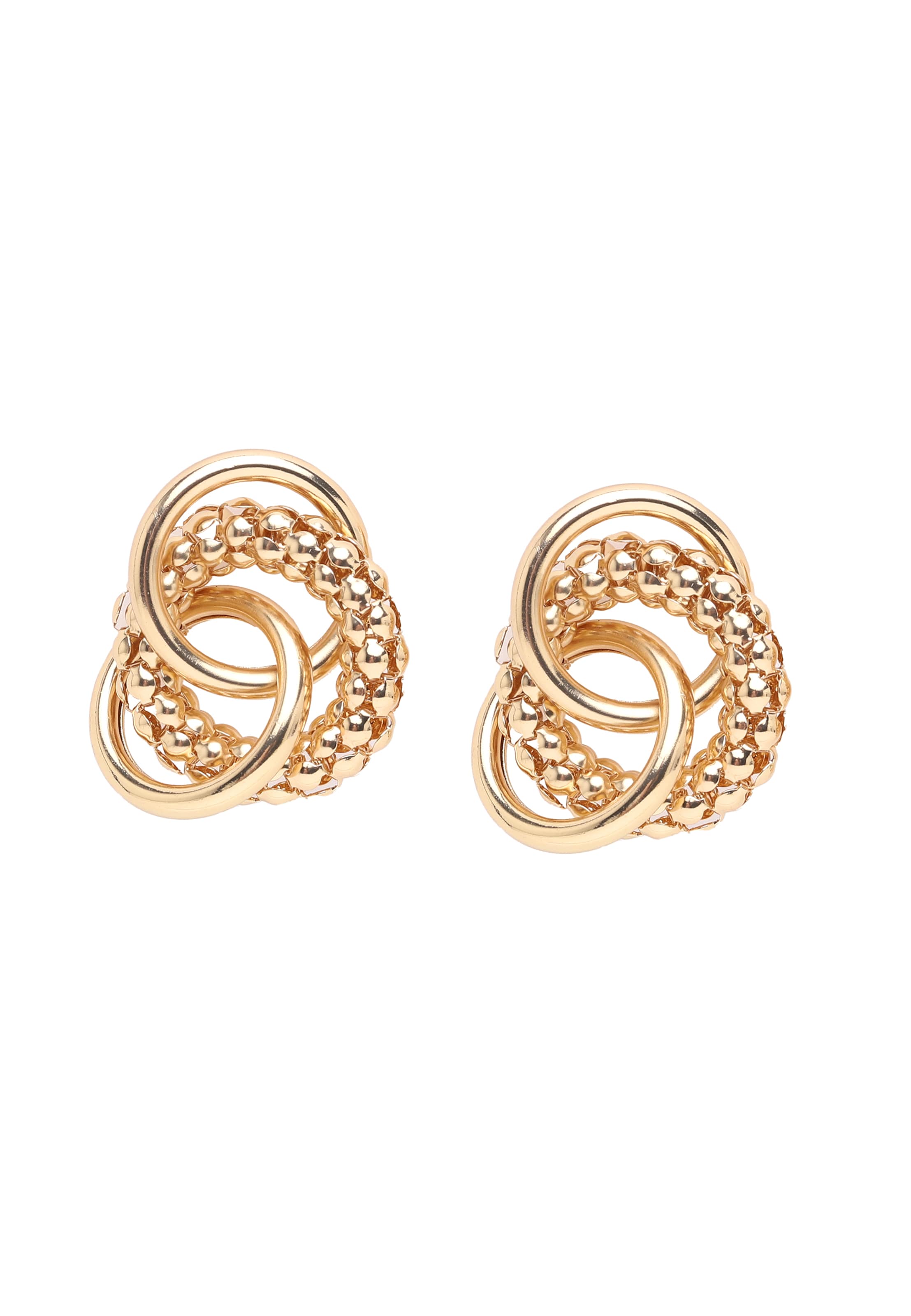 SOHI - Brincos 'Britannia' em ouro: frente