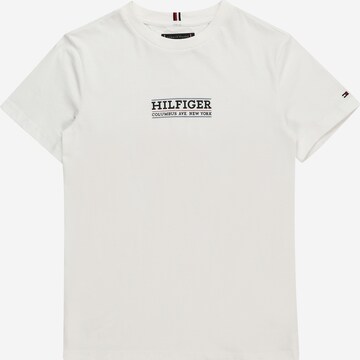 T-Shirt TOMMY HILFIGER en blanc : devant