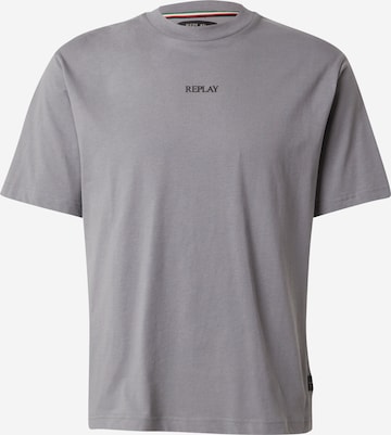 T-Shirt REPLAY en gris : devant