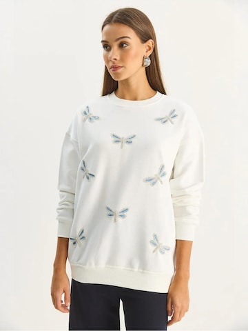 Felpa di Bianco Lucci in bianco