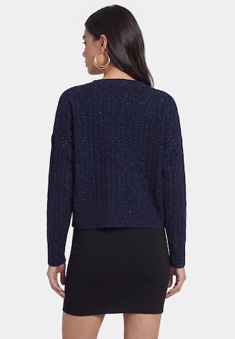 faina Gebreid vest in Blauw
