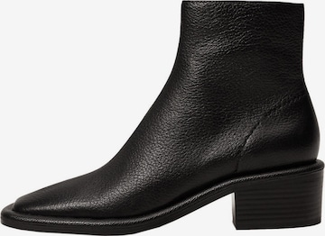 Bottines 'West' MANGO en noir : devant