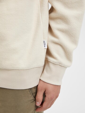 SELECTED HOMME Sweatshirt 'Karl' i beige