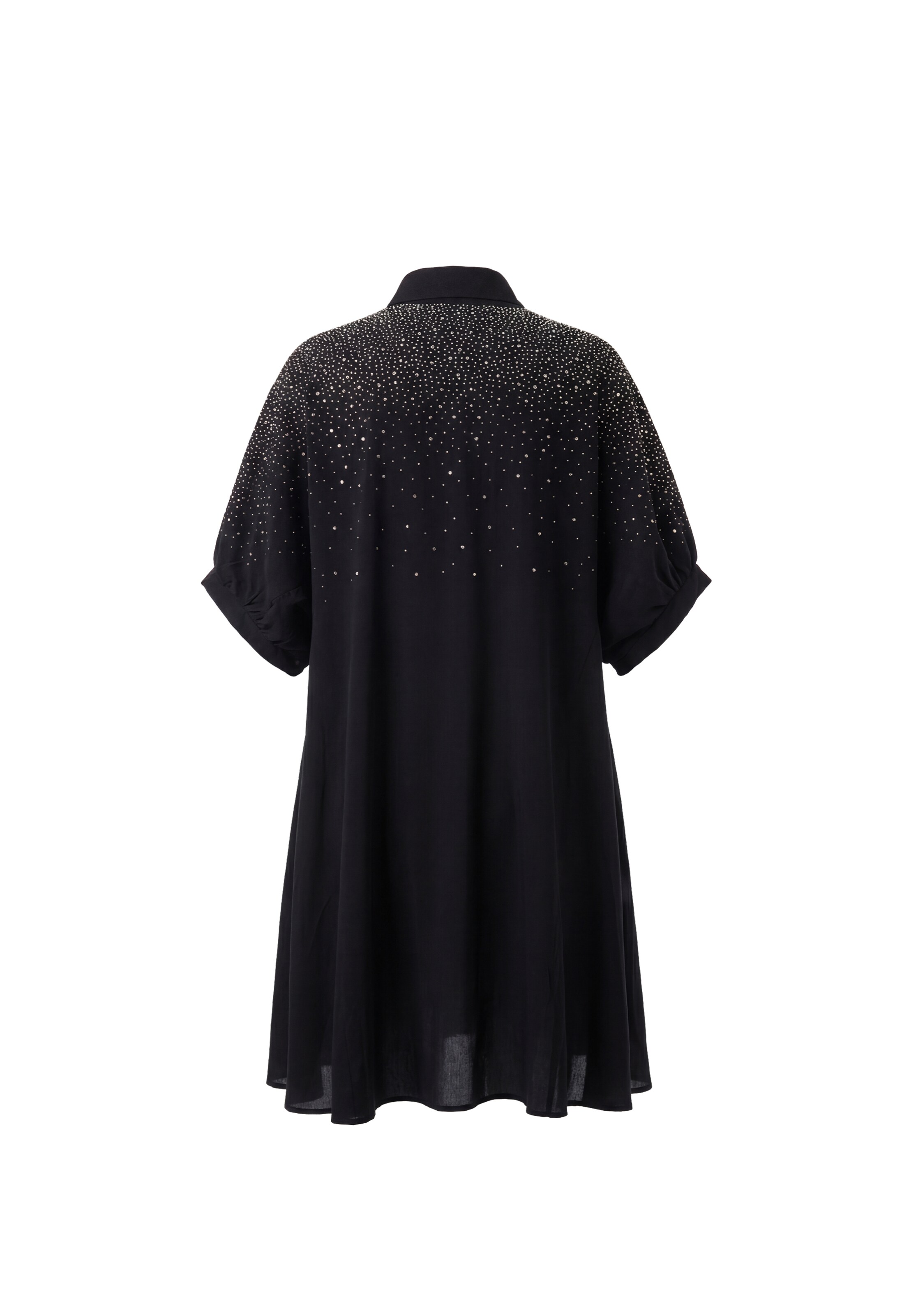 faina - Vestido camisero 'Glow' en negro