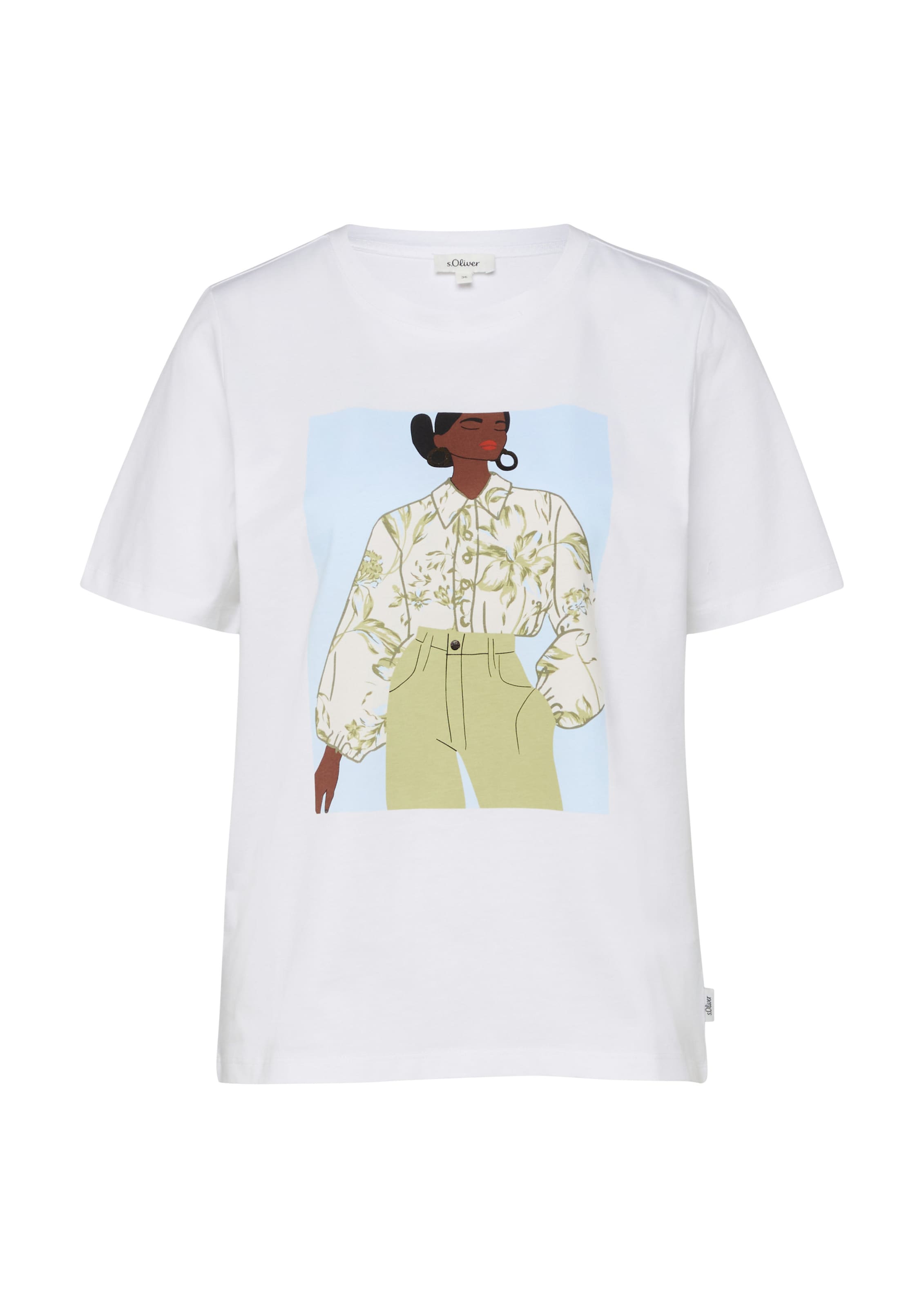s.Oliver Shirt in White: front