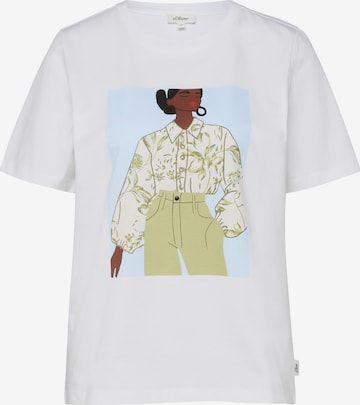 s.Oliver T-Shirt in Weiß: Vorderseite