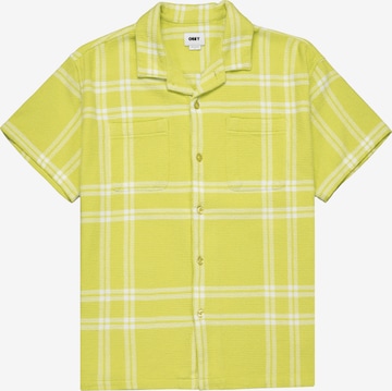 Obey Regular fit Button Up Shirt in Yellow: front