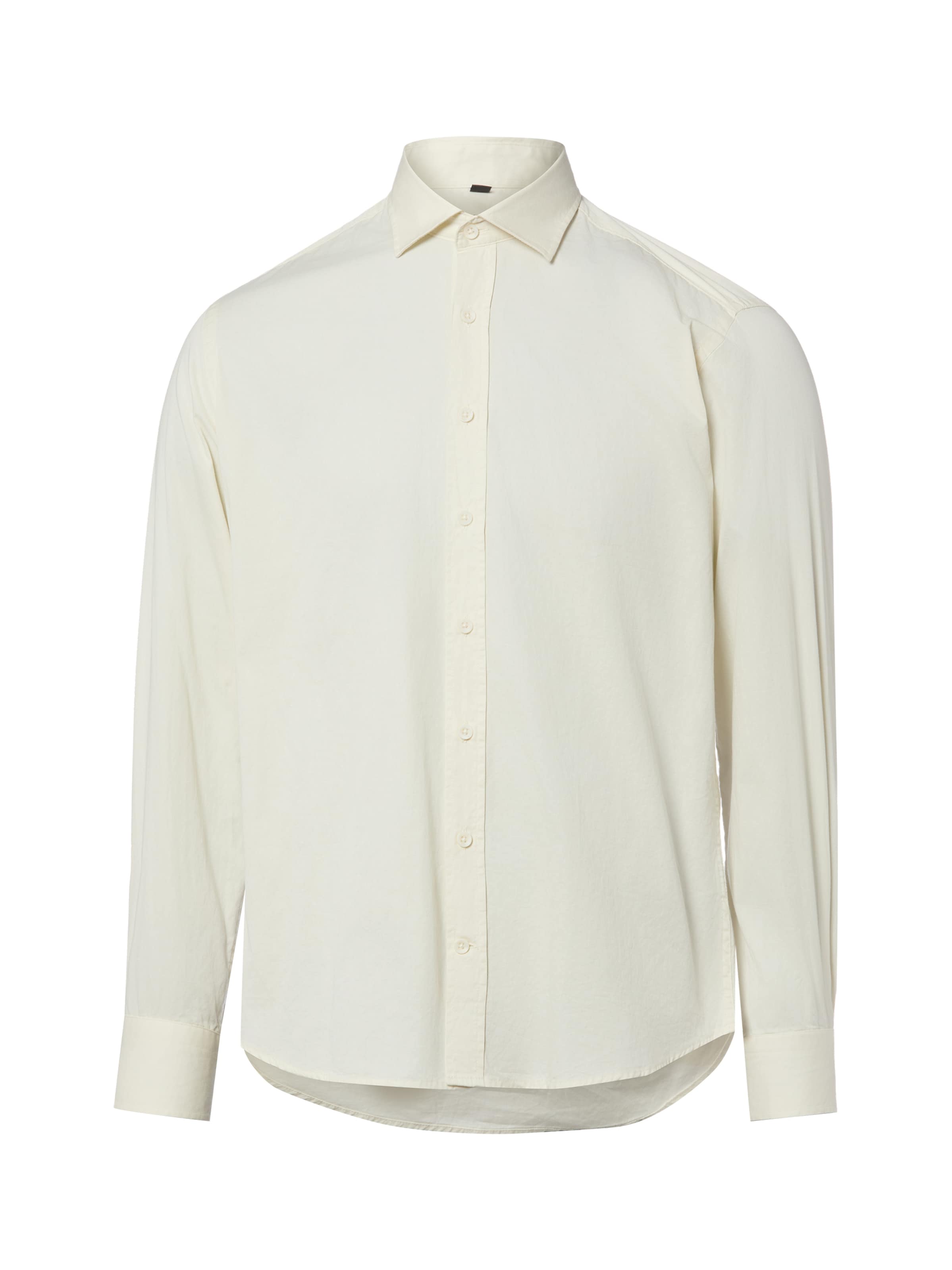Nils Sundström Regular fit Button Up Shirt in White: front