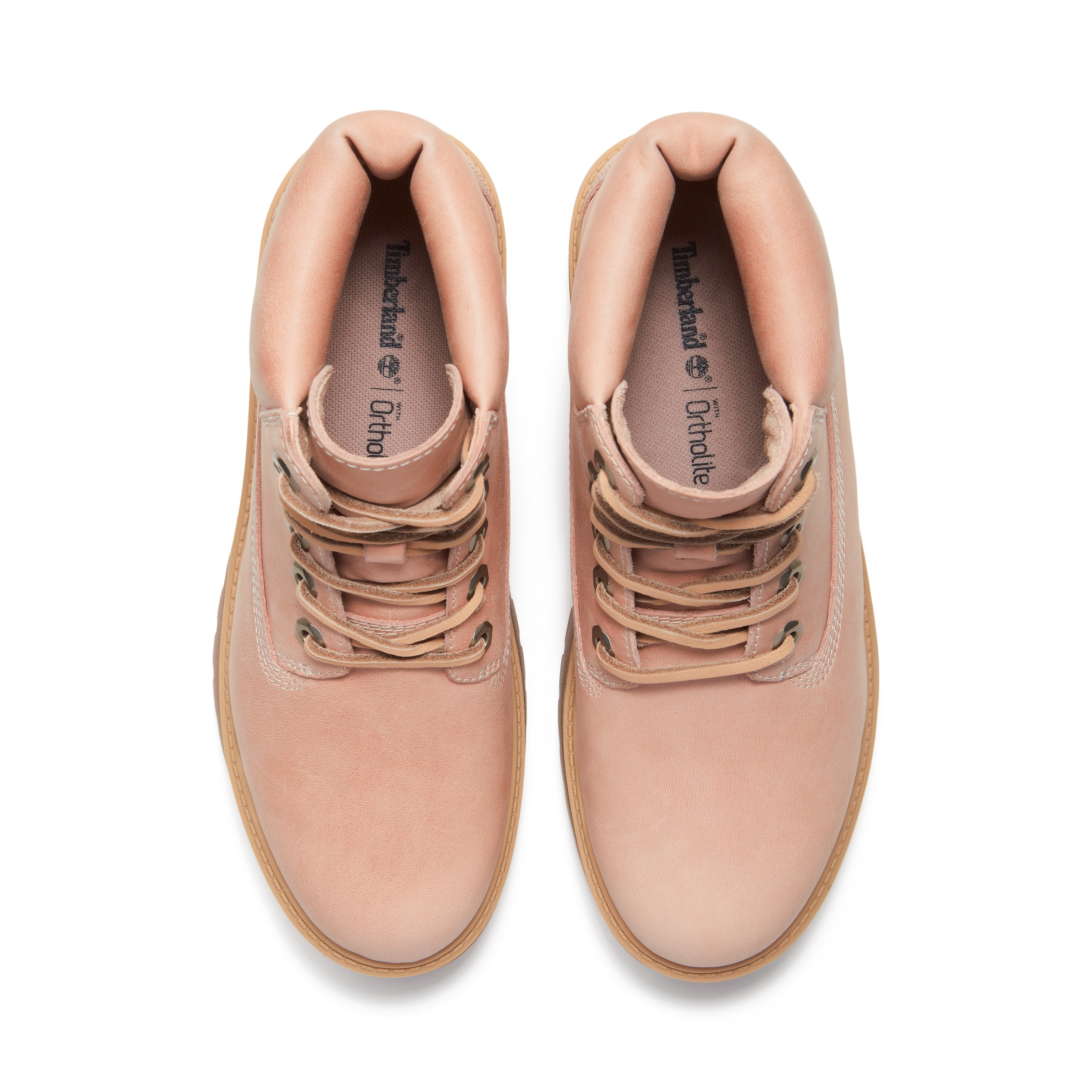 TIMBERLAND Lace-Up Ankle Boots in Pink