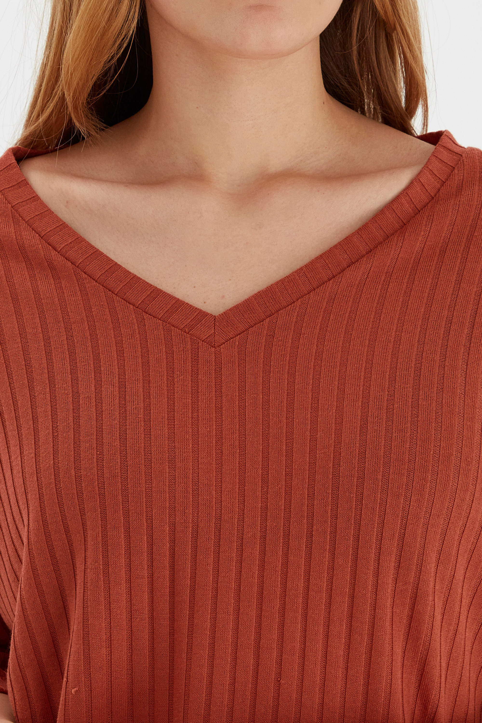 b.young Pullover in Pastellrot 