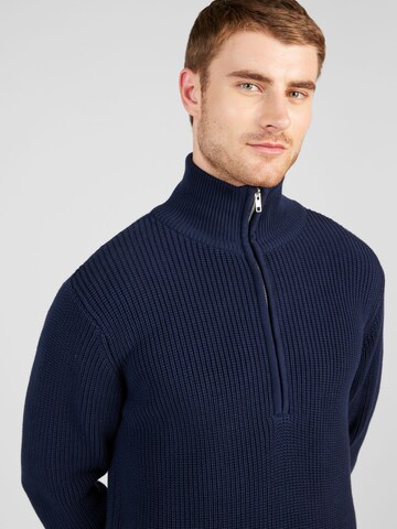 MELAWEAR Pullover 'UDAI' (GOTS) in Blau